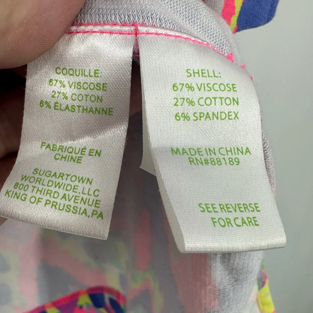 Lilly Pulitzer UPF 50+ Justina Tunic Luminescent Print Womens XS - Picture 5 of 8